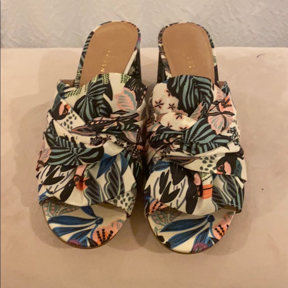 Halogen Floral Heeled Mule